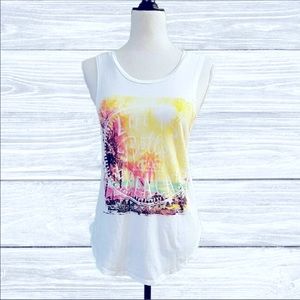 "Life is better on the beach" graphic tank